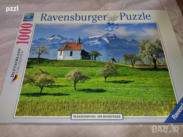 [неналичен]Пъзел "Mountains at Lake Constance" Deutschland collection Ravensburger 1000 части, снимка 1