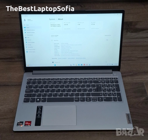 Лаптоп Lenovo IdeaPad 1 * Гаранция *, снимка 2 - Лаптопи за дома - 54308649