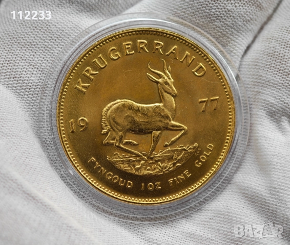 1 унция златна монета Кругерранд, Южна Африка, снимка 2 - Нумизматика и бонистика - 52585821