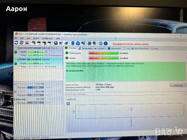 mSATA SSD 32GB / 100% , снимка 2 - Твърди дискове - 49965763