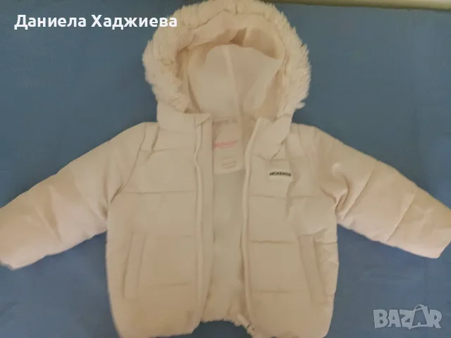 Топло зимно бебешко яке McKenzie с пухена качулка, снимка 2 - Бебешки якета и елеци - 56127371