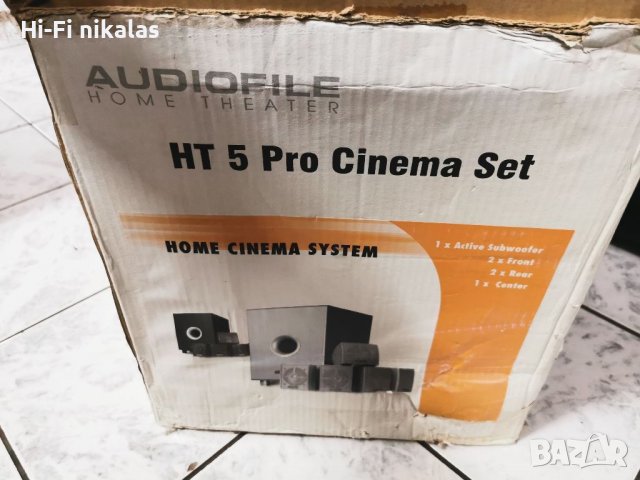 КАТО НОВО !!! 5.бр колонки + Активен Субуфер домашно кино 5.1 AUDIOFILE HT 5 Pro Cinema Set, снимка 2 - Тонколони - 39211759