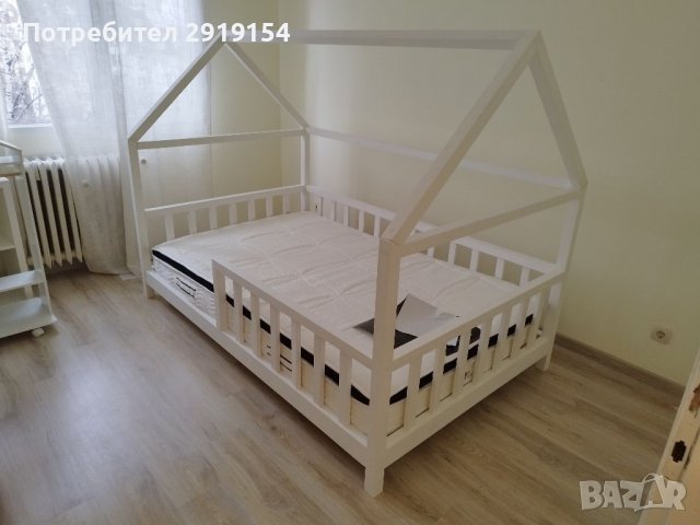 Детско легло тип къщичка, снимка 1 - Мебели за детската стая - 39081428