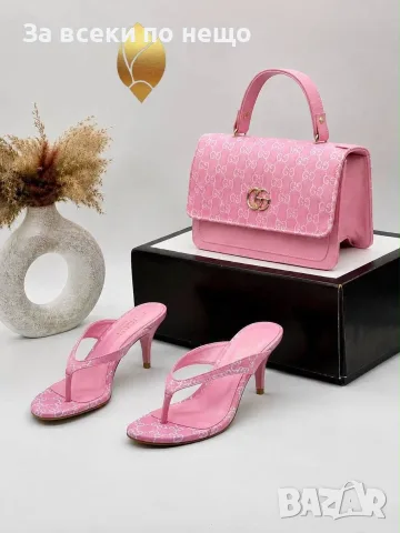 Gucci Дамски Чехли На Ток Гучи - Различни Цветове Код SEM-743, снимка 3 - Чехли - 56110250