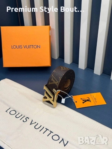 Колани Louis Vuitton от естествена кожа в кутия 3см, снимка 15 - Колани - 53933837