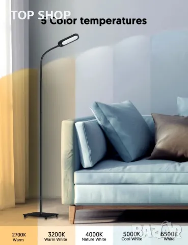 Подова лампа Teckin FL32- грижа за очите, снимка 5 - Лед осветление - 48775296