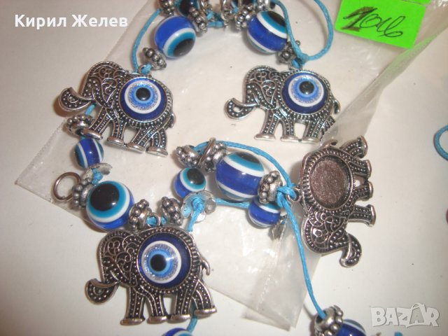 ФЪН ШУЙ ПОСРЕБРЕНИ СЛОНЧЕТА с ЦВЕТНО СТЪКЛО ВИСУЛКИ за КЪСМЕТ ЛОТ 5 БРОЯ 104 №, снимка 2 - Други - 30410826