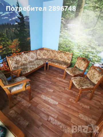 Кухненски ъгъл с маса от масивно дърво , снимка 11 - Маси - 44168448