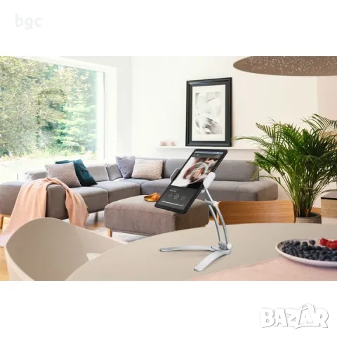 4-в-1 Стенна+Настолна Стойка за таблети от 7-15" Hama, Алуминиева, Сребрист Регулируема Ергономична , снимка 2 - Селфи стикове, аксесоари - 50373907