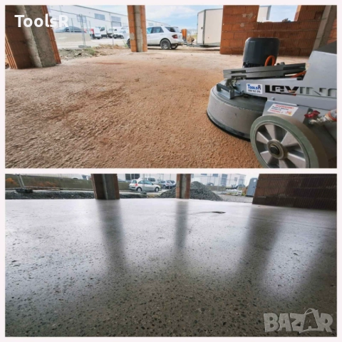 Димантено шлайфане, фрезоване или полиране на бетон, замазка, мозайка 