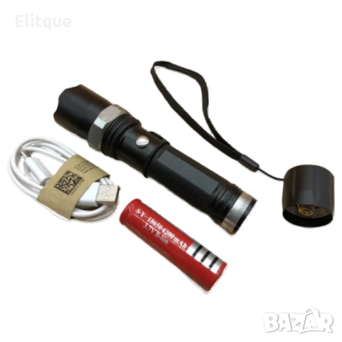 Фокусиращ LED фенер  с мащабиране и дълга втора лампа 15W FL33, снимка 2 - Други - 52806472