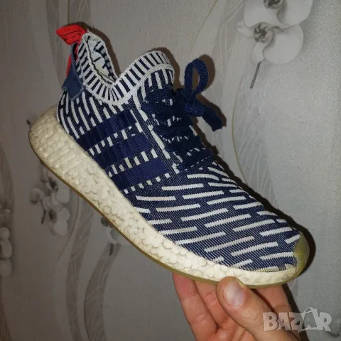  оригинални маратонки  Adidas NMD R2 PK  Primeknit номер 41,5-42, снимка 17 - Маратонки - 39903965