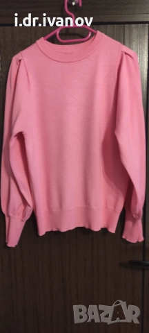 блуза с ефектен ръкав, снимка 2 - Блузи с дълъг ръкав и пуловери - 52589254