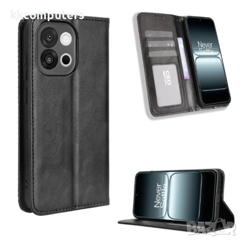 OnePlus 13s 5G / OnePlus 13T 5G Retro-skin Magnetic Кожен Калъф и Протектор