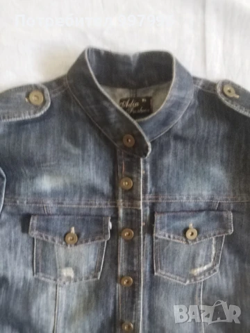 дънкова рокля- ХЛ размер, снимка 4 - Рокли - 50987560