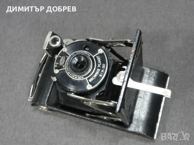 СТАР РЕТРО МЕХОВ ФОТОАПАРАТ EASTMAN KODAK BROWNIE PLIANT SIX-20 FOLDING CAMERA USA, снимка 7 - Антикварни и старинни предмети - 55717502