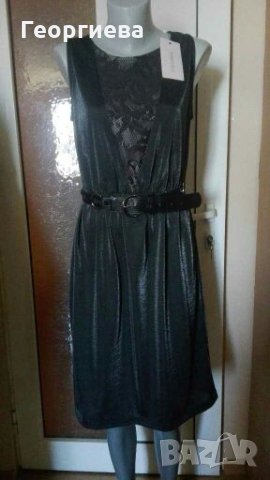 Чисто нова рокля в черно и сребристо  🍀👗S,M,L🍀👗 арт.1061, снимка 8 - Рокли - 29704652