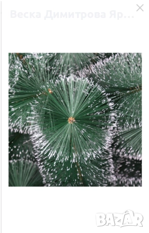 Коледна елха с бели заскрежени връхчета., снимка 3 - Декорация за дома - 52262797