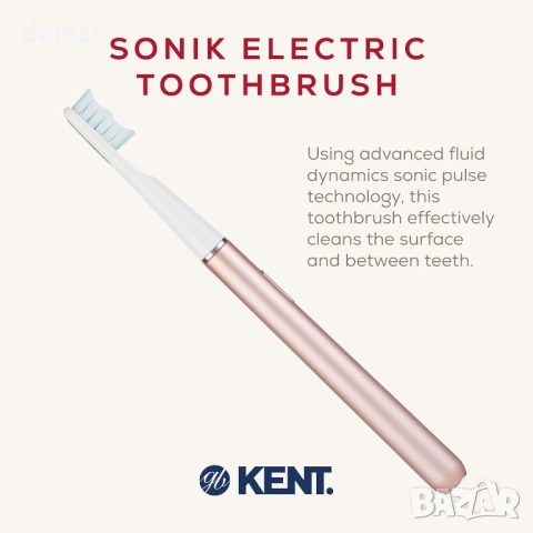 Електрическа четка за зъби Kent Brushes SONIK, акумулаторна, 3 режима, снимка 3 - Други - 52535258
