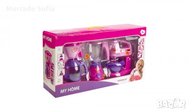 Кухненски комплект Блендер, Кафеварка и Кухненски робот, снимка 2 - Електрически играчки - 30835658