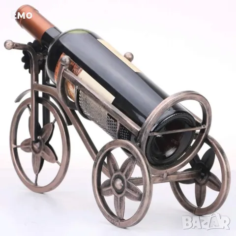Метална поставка за вино Колело, снимка 4 - Декорация за дома - 48458684