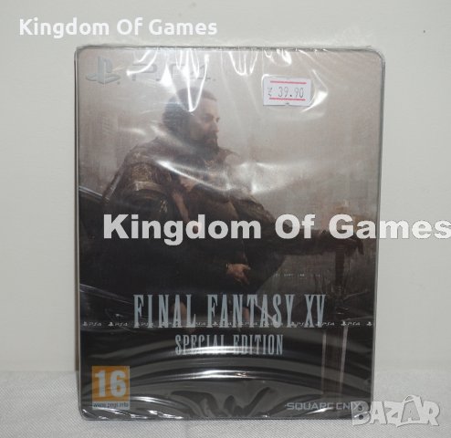 Чисто Нова Фабрично Запечатана Игра за PS4 FINAL FANTASY XV STEELBOOK SPECIAL EDITION