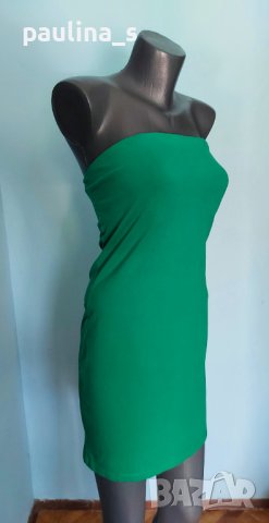 Еластична маркова рокля без презрамки и с вграден сутиен "H&M"® / голям размер 