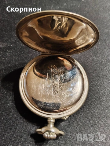 Швейцарски джобен часовник с посребрени капаци - AERA - 6 РУБИНА, снимка 10 - Джобни - 50501131