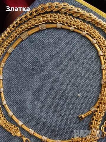 Златен ланец 18 карата Златен синджир 18 карата Злато Златни бижута, снимка 3 - Колиета, медальони, синджири - 51154431