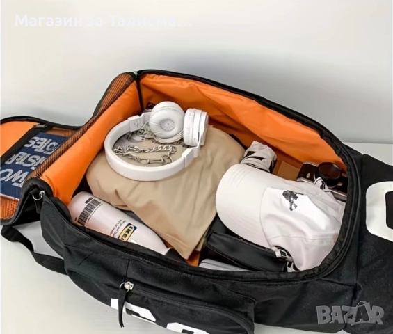 Голяма спортно-пътна раница тип сак – 36 литра , бяла, подходяща за пътуване и самолет, снимка 4 - Раници - 52820869