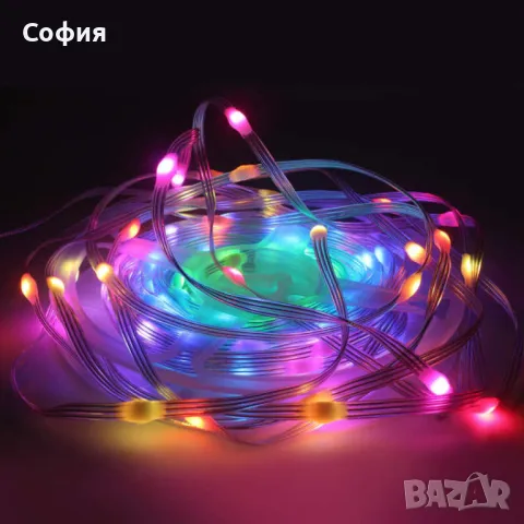 RGB LED Магическа светлинна лента с дистанционно и Bluetooth управление с проложение