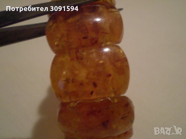 ГРИВНА РЕТРО СТИЛ КЕХЛИБАР, снимка 4 - Антикварни и старинни предмети - 35175735