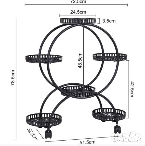 Цветарник / стойка за цветя HJ-ZT112, снимка 9 - Етажерки - 42915033