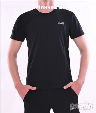 Български Мъжки Летен Спортен Комплект Тениска + Къси Панталони № 1200-4, снимка 2 - Спортни дрехи, екипи - 51897213