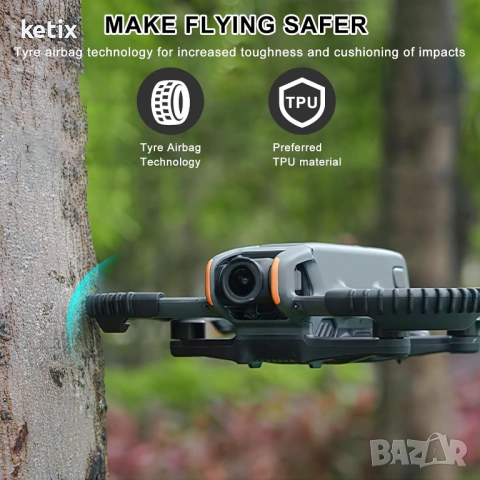 Комплект от 4 аксесоара за дрон, защита за перка за DJI Avata 2, аксесоари за Dji Avatar 2, снимка 2 - Дронове и аксесоари - 53910953