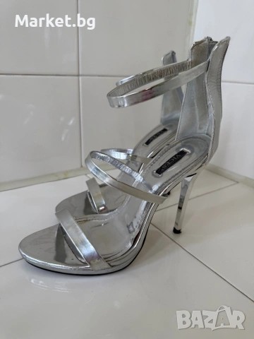 Дамски сандали на ток, снимка 5 - Сандали - 54055039