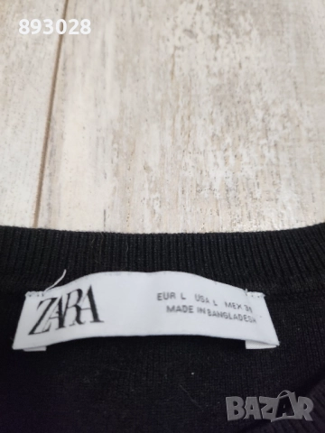 Черна блуза ZARA за ръст 164 , снимка 3 - Детски Блузи и туники - 52950078