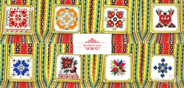 Ръчно бродирани магнити с шевици, снимка 2 - Декорация за дома - 53271846