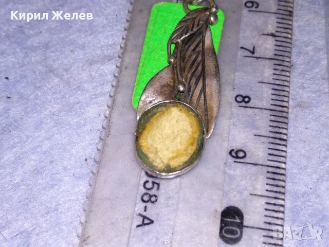 СТАРА СРЕБЪРНА ФЛОРАЛНА АР НУВО ОБЕЦА с ГНЕЗДО За ВГРАЖДАНЕ на СКЪПОЦЕНЕН КАМЪК 13909, снимка 7 - Антикварни и старинни предмети - 40532321