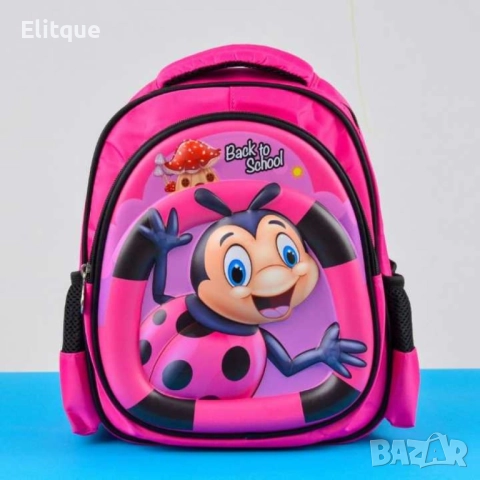 Детска ученическа чанта  с щампована твърда карикатура за предучилищна възраст 2-5 години водоустойч, снимка 14 - Раници - 52852554