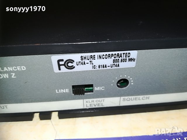 shure ut4a-tl , снимка 10 - Микрофони - 30033299
