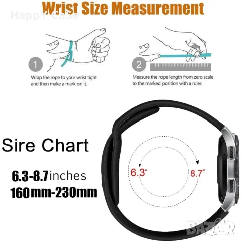 AERO SPORT Каишка за смарт часовник Huawei Watch/Samsung/Apple/Xiaomi/Garmin/Amazfit/Casio/Honor, снимка 12 - Каишки за часовници - 47900050