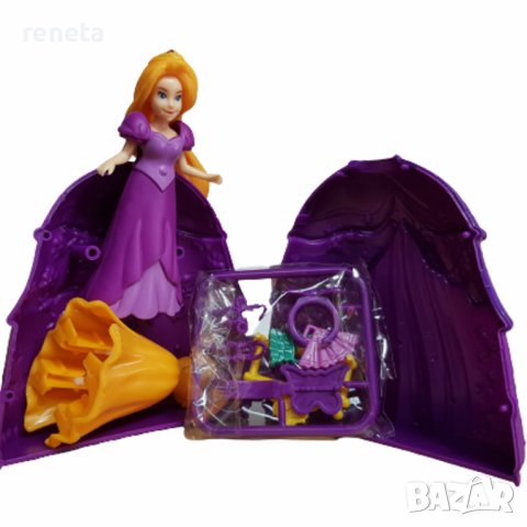 Кукла Ahelos, Принцеса, Лилава рокля, 9 аксесоара, 14х10 см, снимка 2 - Кукли - 40459780