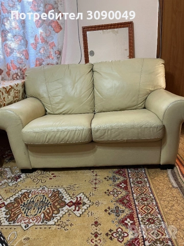 Холов диван, двойка ,100% естествена кожа в отлично състояние.