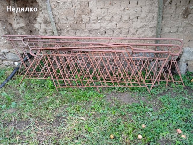 Интериорна ограда,истинско ковано желязо,стара изработка, снимка 1 - Огради и мрежи - 34437268