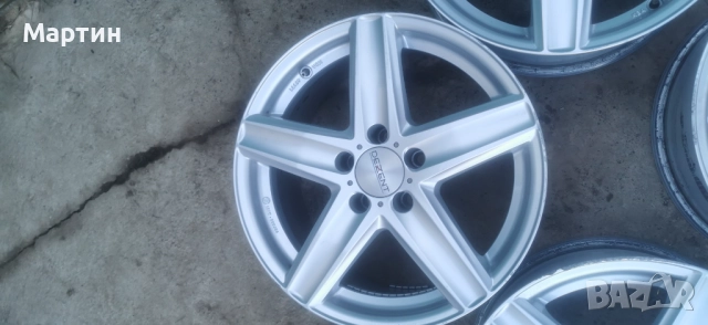 Алуминиеви джантиъс DEZENT 17 5Х112 ET 30 8j, снимка 4 - Гуми и джанти - 52891996