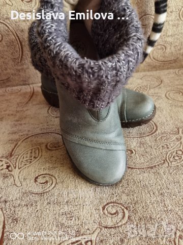 Дамски кожени зимни боти El Natura Lista®. Размер 38 Перфектно състояние , снимка 9 - Дамски боти - 38411520