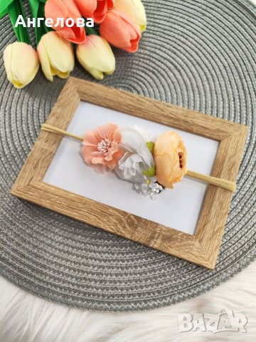 Лента за глава с цветя, снимка 3 - Други - 40462665