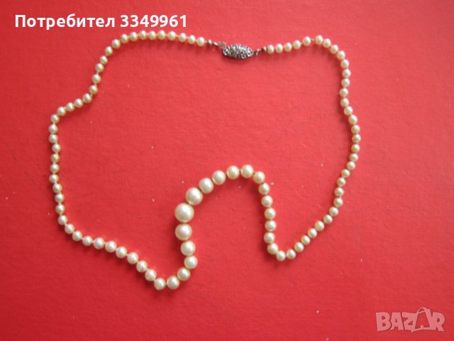 Страхотен гердан от перли и сребро , снимка 1 - Колиета, медальони, синджири - 36699688