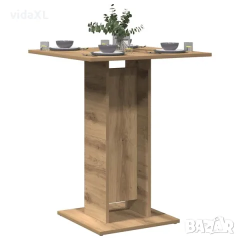 vidaXL Маса за бистро Artisan Oak 60x60x75 cm(SKU: 856023​), снимка 2 - Маси - 56040119